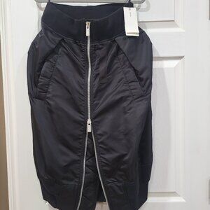 $995 NEW SACAI BALLOON TULIP CARGO ZIPPER  QUILTED SKIRT LARGE JAPAN